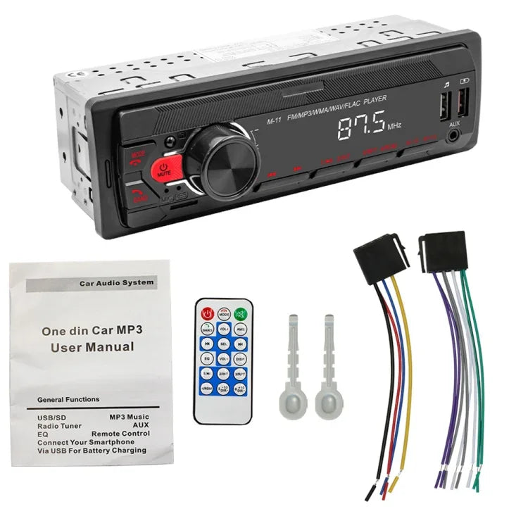 Máy nghe nhạc MP3 Bluetooth ô tô M11 hỗ trợ kết nối điện thoại di động / FM / Thẻ TF, M11