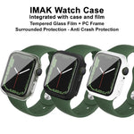 Ốp PC imak kèm phim kính cường lực, dành cho Apple Watch Series 9 / 8 / 7 41mm, dành cho Apple Watch Series 9 / 8 / 7 45mm