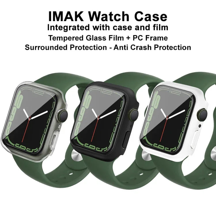 Ốp PC imak kèm phim kính cường lực, dành cho Apple Watch Series 9 / 8 / 7 41mm, dành cho Apple Watch Series 9 / 8 / 7 45mm