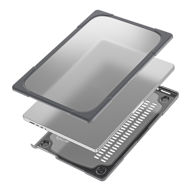 Ốp bảo vệ laptop hai màu TPU + PC, cho MacBook Pro 14.2 inch A2442 2021