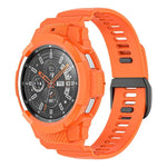 Dây đồng hồ thể thao silicone sợi carbon liền khối, Dành cho Samsung Galaxy Watch4 Classic 42mm