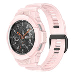 Dây đồng hồ thể thao silicone sợi carbon liền khối, Dành cho Samsung Galaxy Watch4 Classic 42mm