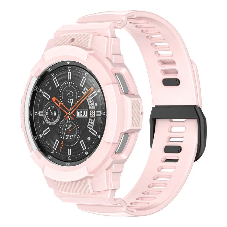 Dây đồng hồ thể thao silicone sợi carbon liền khối, Dành cho Samsung Galaxy Watch4 Classic 42mm
