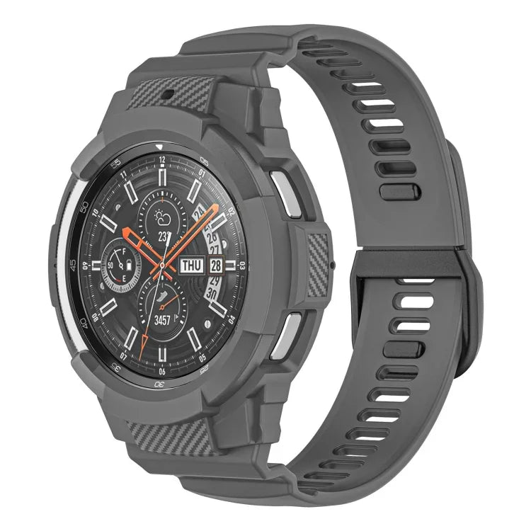 Dây đồng hồ thể thao silicone sợi carbon liền khối, Dành cho Samsung Galaxy Watch4 Classic 42mm