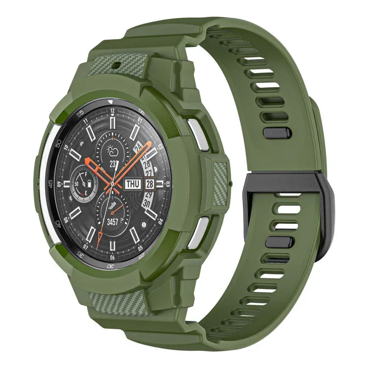 Dây đồng hồ thể thao silicone sợi carbon liền khối, Dành cho Samsung Galaxy Watch4 Classic 42mm