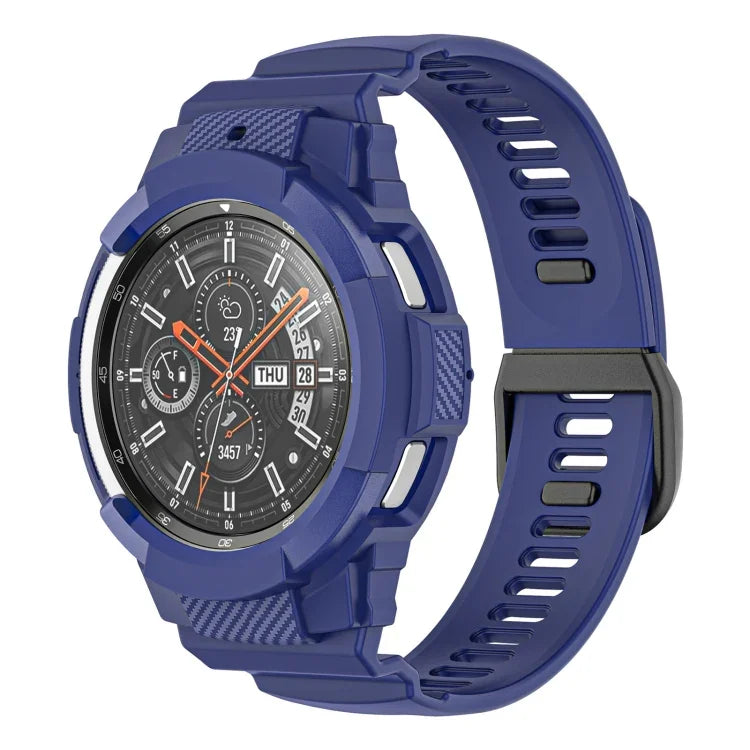 Dây đồng hồ thể thao silicone sợi carbon liền khối, Dành cho Samsung Galaxy Watch4 Classic 42mm