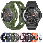 Dây đồng hồ thể thao silicone sợi carbon liền khối, Dành cho Samsung Galaxy Watch4 Classic 42mm
