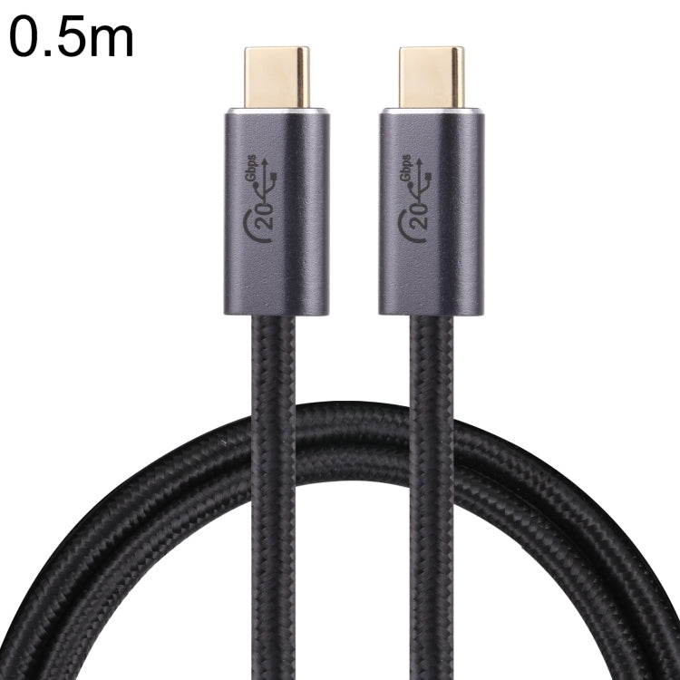 Cáp dữ liệu bện USB 3.2 USB-C / Type-C đực sang USB-C / Type-C đực 20Gbps, dài 0,5m, 1m, 1,5m, 2m, 3m