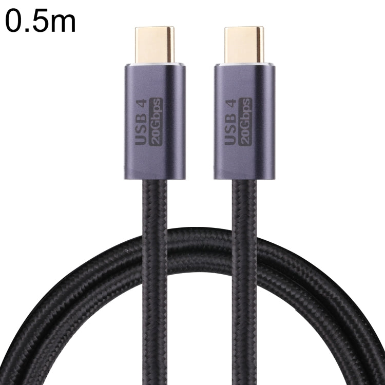 Cáp dữ liệu bện USB 4 USB-C / Type-C đực sang USB-C / Type-C đực 20Gbps, dài 0,5m, 1m, 1,5m, 2m, 3m