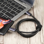 Cáp dữ liệu bện USB 4 USB-C / Type-C đực sang USB-C / Type-C đực 20Gbps, dài 0,5m, 1m, 1,5m, 2m, 3m