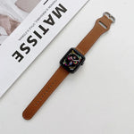 Dây da thật khóa oval cho Apple Watch Series, 7 41mm / 6&SE&5&4 40mm / 3&2&1 38mm, 7 45mm / 6&SE&5&4 44mm / 3&2&1 42mm