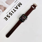 Dây da thật khóa oval cho Apple Watch Series, 7 41mm / 6&SE&5&4 40mm / 3&2&1 38mm, 7 45mm / 6&SE&5&4 44mm / 3&2&1 42mm