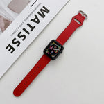 Dây da thật khóa oval cho Apple Watch Series, 7 41mm / 6&SE&5&4 40mm / 3&2&1 38mm, 7 45mm / 6&SE&5&4 44mm / 3&2&1 42mm