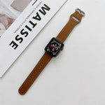 Dây da thật khóa oval cho Apple Watch Series, 7 41mm / 6&SE&5&4 40mm / 3&2&1 38mm, 7 45mm / 6&SE&5&4 44mm / 3&2&1 42mm