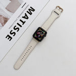 Dây da thật khóa oval cho Apple Watch Series, 7 41mm / 6&SE&5&4 40mm / 3&2&1 38mm, 7 45mm / 6&SE&5&4 44mm / 3&2&1 42mm