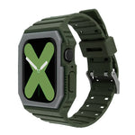 Dây đeo đồng hồ tích hợp hai màu cho Apple Watch Series, 7 41mm / 6&SE&5&4 40mm / 3&2&1 38mm, 7 45mm / 6&SE&5&4 44mm / 3&2&1 42mm