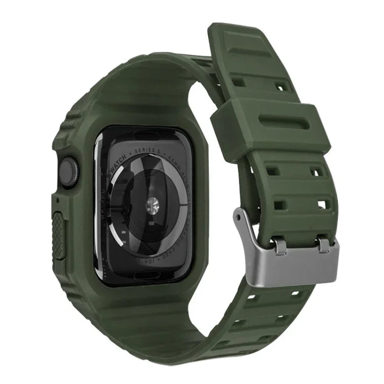 Dây đeo đồng hồ tích hợp hai màu cho Apple Watch Series, 7 41mm / 6&SE&5&4 40mm / 3&2&1 38mm, 7 45mm / 6&SE&5&4 44mm / 3&2&1 42mm