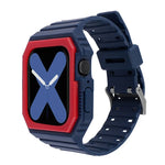 Dây đeo đồng hồ tích hợp hai màu cho Apple Watch Series, 7 41mm / 6&SE&5&4 40mm / 3&2&1 38mm, 7 45mm / 6&SE&5&4 44mm / 3&2&1 42mm