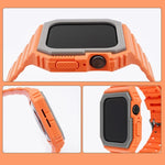 Dây đeo đồng hồ tích hợp hai màu cho Apple Watch Series, 7 41mm / 6&SE&5&4 40mm / 3&2&1 38mm, 7 45mm / 6&SE&5&4 44mm / 3&2&1 42mm