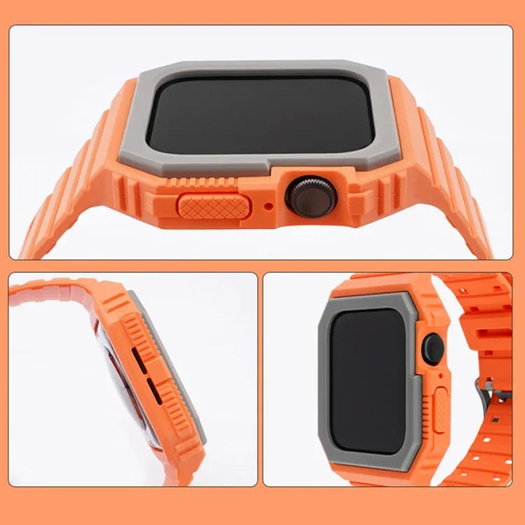 Dây đeo đồng hồ tích hợp hai màu cho Apple Watch Series, 7 41mm / 6&SE&5&4 40mm / 3&2&1 38mm, 7 45mm / 6&SE&5&4 44mm / 3&2&1 42mm