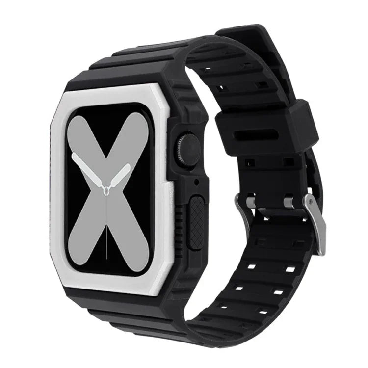 Dây đeo đồng hồ tích hợp hai màu cho Apple Watch Series, 7 41mm / 6&SE&5&4 40mm / 3&2&1 38mm, 7 45mm / 6&SE&5&4 44mm / 3&2&1 42mm