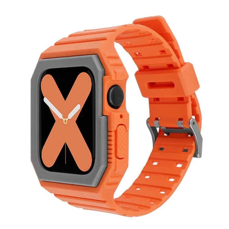 Dây đeo đồng hồ tích hợp hai màu cho Apple Watch Series, 7 41mm / 6&SE&5&4 40mm / 3&2&1 38mm, 7 45mm / 6&SE&5&4 44mm / 3&2&1 42mm
