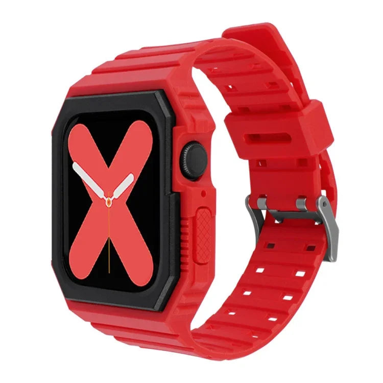 Dây đeo đồng hồ tích hợp hai màu cho Apple Watch Series, 7 41mm / 6&SE&5&4 40mm / 3&2&1 38mm, 7 45mm / 6&SE&5&4 44mm / 3&2&1 42mm