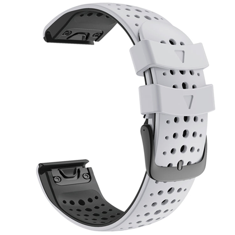 Two-color Silicone Quick Release Watchband, For Garmin Fenix 7, For Garmin Fenix 7X