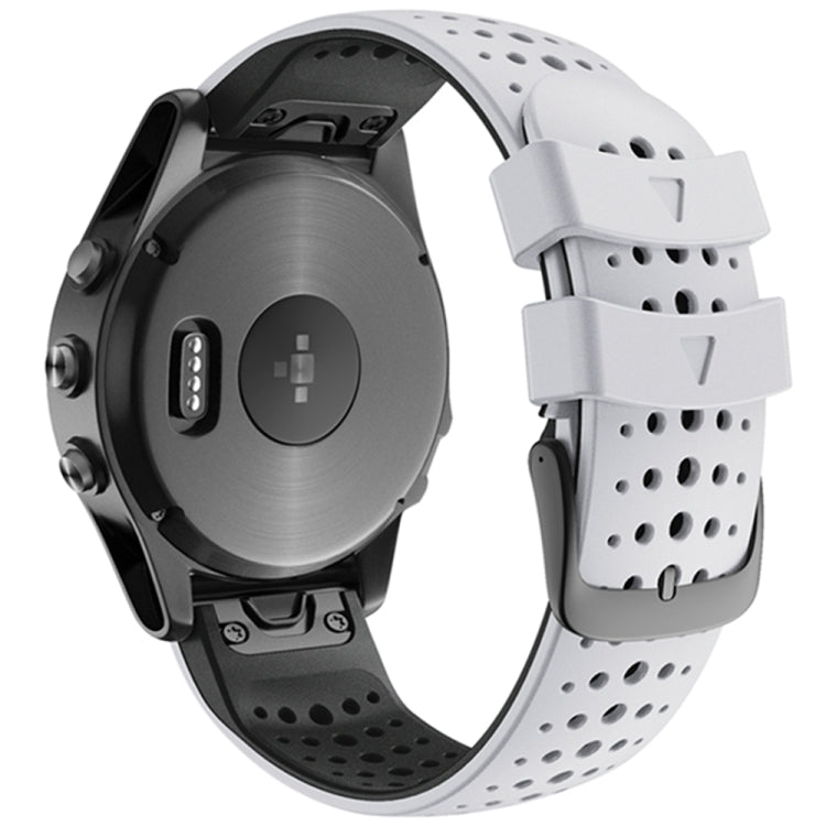 Two-color Silicone Quick Release Watchband, For Garmin Fenix 7, For Garmin Fenix 7X
