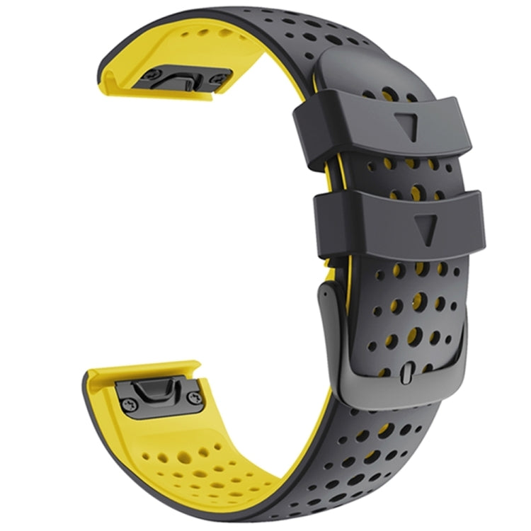 Two-color Silicone Quick Release Watchband, For Garmin Fenix 7, For Garmin Fenix 7X