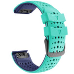 Two-color Silicone Quick Release Watchband, For Garmin Fenix 7, For Garmin Fenix 7X