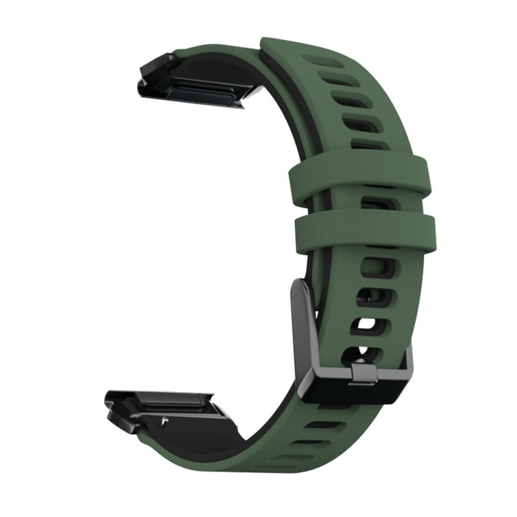 Two-color Silicone Quick Release Watchband, For Garmin Fenix 7, For Garmin Fenix 7X