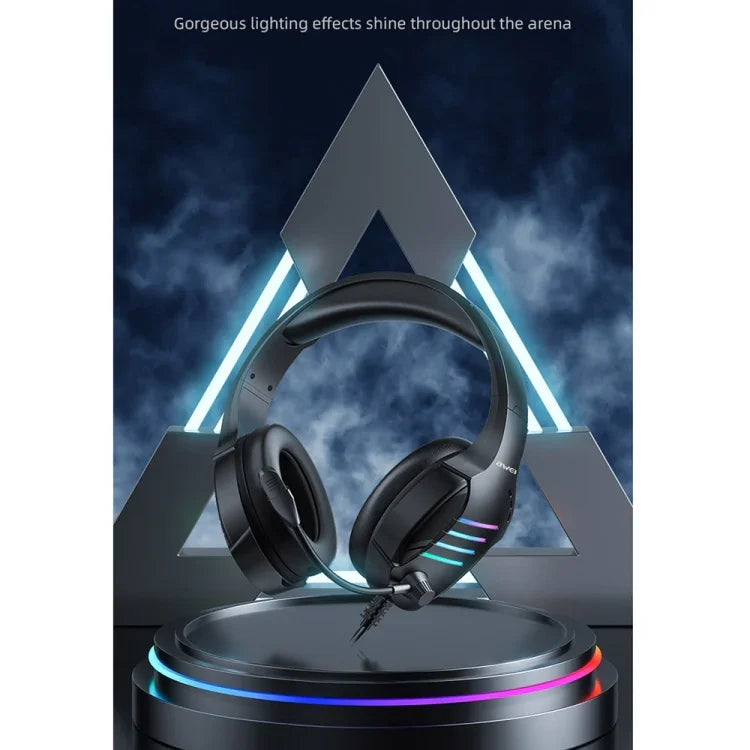 Tai nghe chơi game có dây có đèn môi trường awei GM-5 USB + 3.5mm kèm micro, GM-5