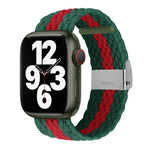 Dây đeo đồng hồ dệt họa tiết dọc cho Apple Watch Series, 7 41mm / 6&SE&5&4 40mm / 3&2&1 38mm, 7 45mm / 6&SE&5&4 44mm / 3&2&1 42mm