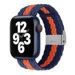 Dây đeo đồng hồ dệt họa tiết dọc cho Apple Watch Series, 7 41mm / 6&SE&5&4 40mm / 3&2&1 38mm, 7 45mm / 6&SE&5&4 44mm / 3&2&1 42mm