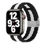 Dây đeo đồng hồ dệt họa tiết dọc cho Apple Watch Series, 7 41mm / 6&SE&5&4 40mm / 3&2&1 38mm, 7 45mm / 6&SE&5&4 44mm / 3&2&1 42mm