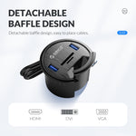 Hub đa chức năng để bàn ORICO DESK-4U-BK 4 cổng USB3.0
