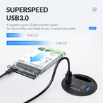 Hub đa chức năng để bàn ORICO DESK-4U-BK 4 cổng USB3.0