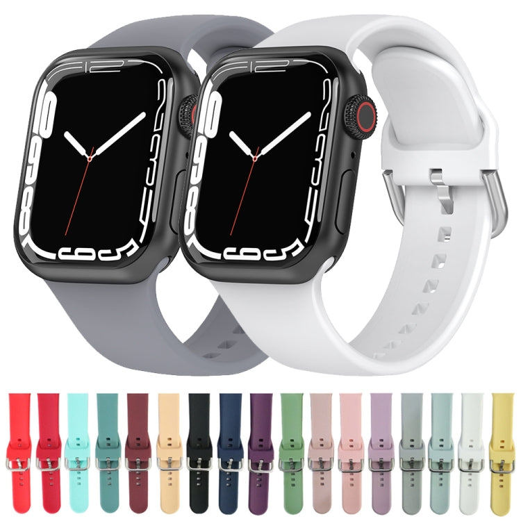 Dây đeo đồng hồ silicone, kích thước: S 110mm cho Apple Watch Series 7 41mm / 6&SE&5&4 40mm / 3&2&1 38mm, 110mm