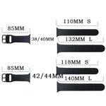 Dây đeo đồng hồ silicone, kích thước: 118mm cho Apple Watch Series 7 45mm / 6&SE&5&4 44mm / 3&2&1 42mm, kích thước lớn