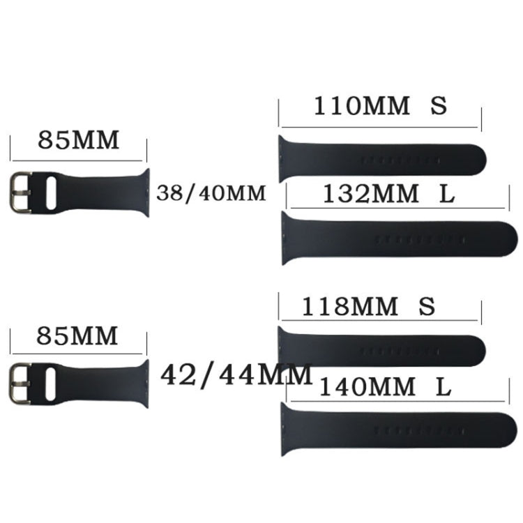 Dây đeo đồng hồ silicone, kích thước: 118mm cho Apple Watch Series 7 45mm / 6&SE&5&4 44mm / 3&2&1 42mm, kích thước lớn