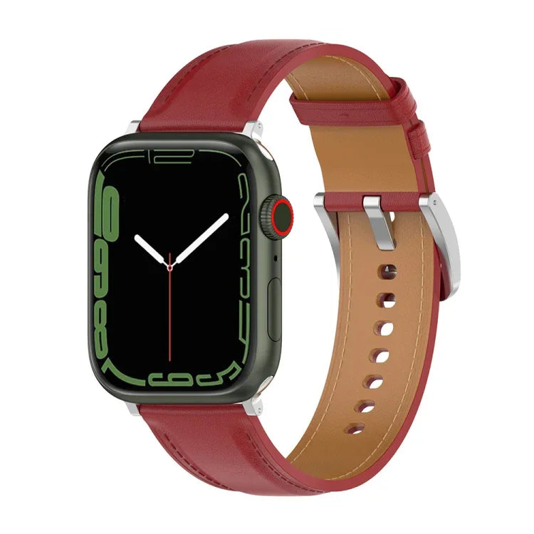 Dây đeo đồng hồ da thật, kích thước: kích thước nhỏ cho Apple Watch Series 7 41mm / 6&SE&5&4 40mm / 3&2&1 38mm, kích thước: kích thước nhỏ cho Apple Watch Series 8&7 41mm / SE 2&6&SE&5&4 40mm / 3&2&1 38mm
