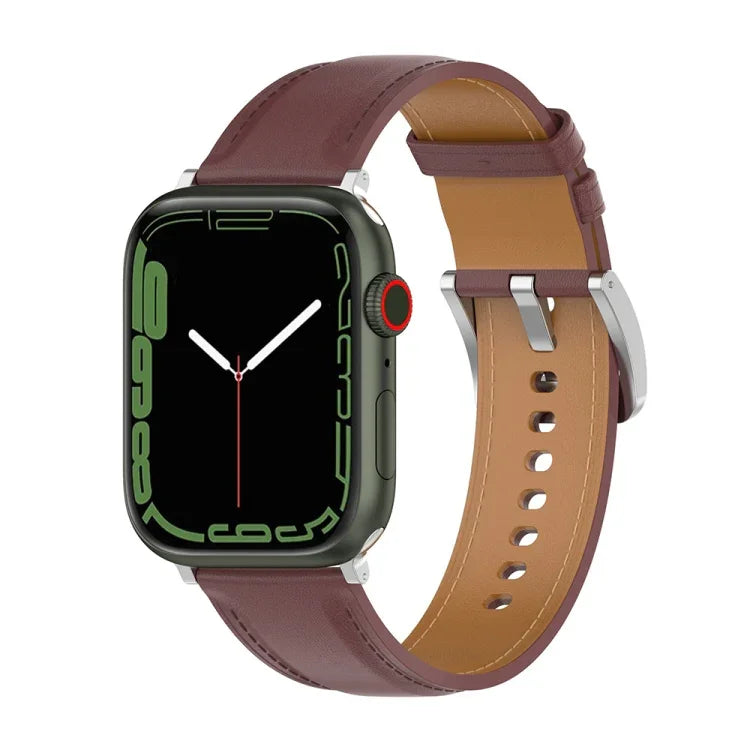 Dây đeo đồng hồ da thật, kích thước: kích thước nhỏ cho Apple Watch Series 7 41mm / 6&SE&5&4 40mm / 3&2&1 38mm, kích thước: kích thước nhỏ cho Apple Watch Series 8&7 41mm / SE 2&6&SE&5&4 40mm / 3&2&1 38mm