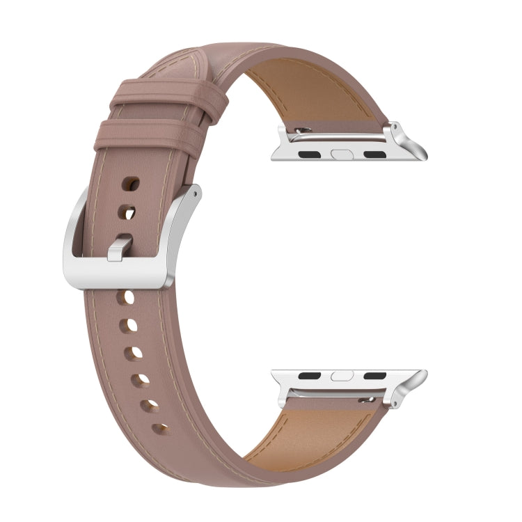 Dây đeo đồng hồ da thật, kích thước: kích thước tự do cho Apple Watch Series 7 45mm / 6&SE&5&4 44mm / 3&2&1 42mm, kích thước: kích thước tự do cho Apple Watch Ultra 49mm / Series 8&7 45mm / SE 2&6&SE&5&4 44mm / 3&2&1 42mm