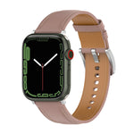 Dây đeo đồng hồ da thật, kích thước: kích thước tự do cho Apple Watch Series 7 45mm / 6&SE&5&4 44mm / 3&2&1 42mm, kích thước: kích thước tự do cho Apple Watch Ultra 49mm / Series 8&7 45mm / SE 2&6&SE&5&4 44mm / 3&2&1 42mm