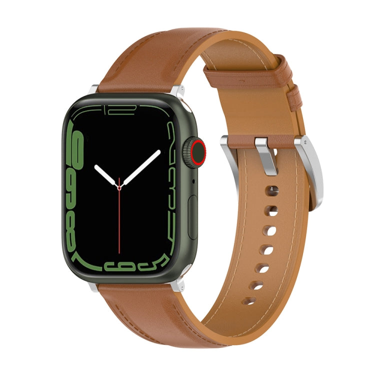 Dây đeo đồng hồ da thật, kích thước: kích thước tự do cho Apple Watch Series 7 45mm / 6&SE&5&4 44mm / 3&2&1 42mm, kích thước: kích thước tự do cho Apple Watch Ultra 49mm / Series 8&7 45mm / SE 2&6&SE&5&4 44mm / 3&2&1 42mm
