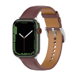 Dây đeo đồng hồ da thật, kích thước: kích thước tự do cho Apple Watch Series 7 45mm / 6&SE&5&4 44mm / 3&2&1 42mm, kích thước: kích thước tự do cho Apple Watch Ultra 49mm / Series 8&7 45mm / SE 2&6&SE&5&4 44mm / 3&2&1 42mm
