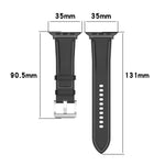 Dây đeo đồng hồ da thật, kích thước: kích thước tự do cho Apple Watch Series 7 45mm / 6&SE&5&4 44mm / 3&2&1 42mm, kích thước: kích thước tự do cho Apple Watch Ultra 49mm / Series 8&7 45mm / SE 2&6&SE&5&4 44mm / 3&2&1 42mm