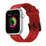 Dây đeo đồng hồ họa tiết sợi carbon cho Apple Watch Series, 7 41mm / 6&SE&5&4 40mm / 3&2&1 38mm, 7 45mm / 6&SE&5&4 44mm / 3&2&1 42mm