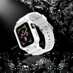 Dây đeo tích hợp một màu chống thấm ba lớp cho Apple Watch Series, 7 41mm / 6&SE&5&4 40mm / 3&2&1 38mm, 7 45mm / 6&SE&5&4 44mm / 3&2&1 42mm